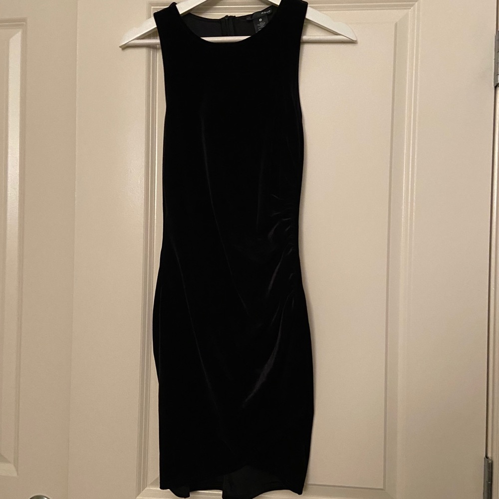 aqua black velvet bodycon dress